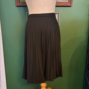 Elegant Black Pleated Skirt